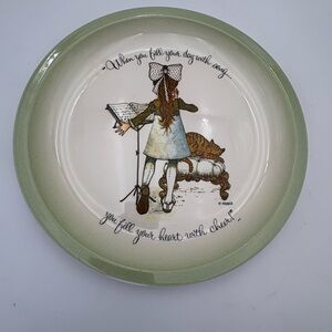 Vintage Holly Hobbie Collectors Plate “When you fill your day with song . . .”